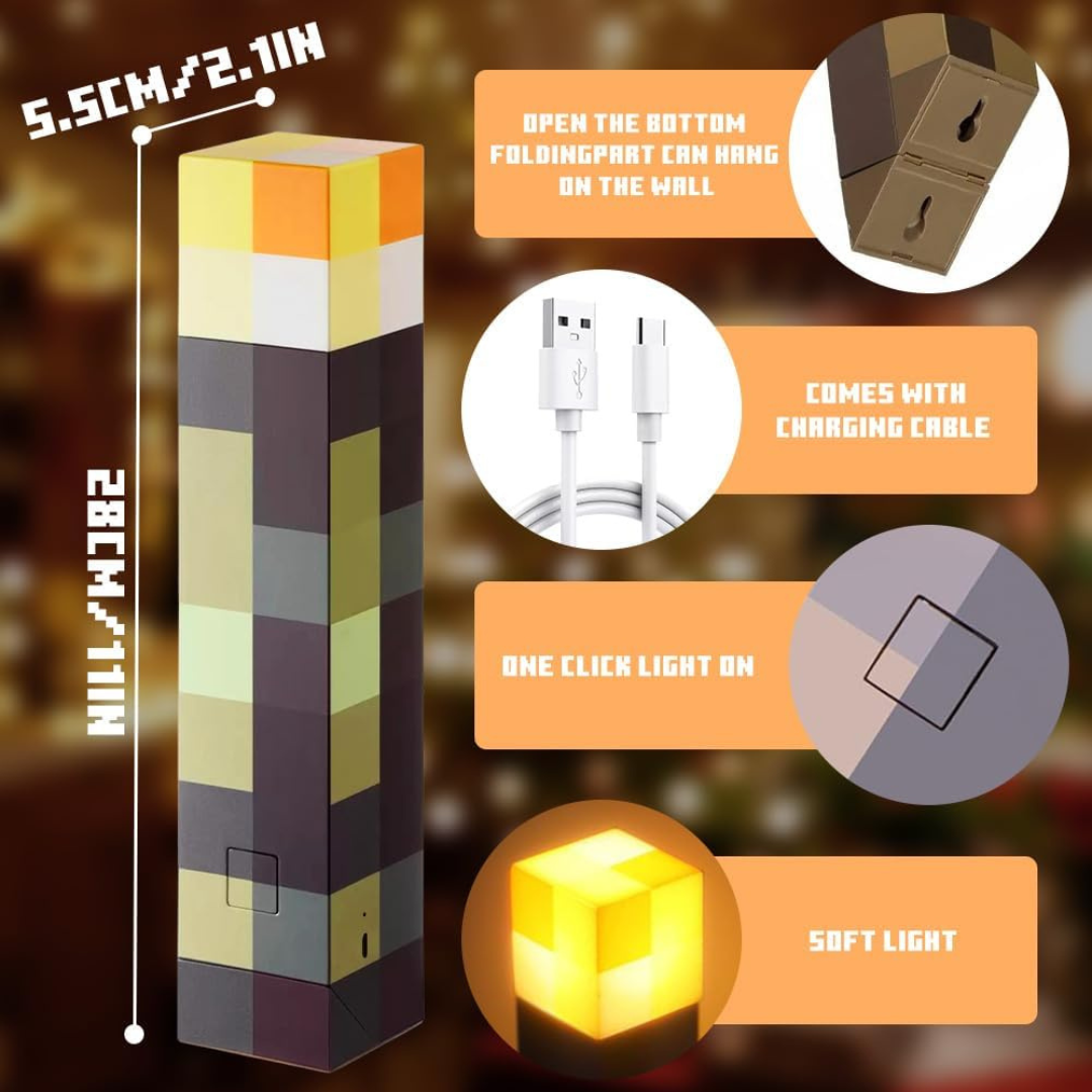 CraftTorch – Minecraft RGB Torch Lamp